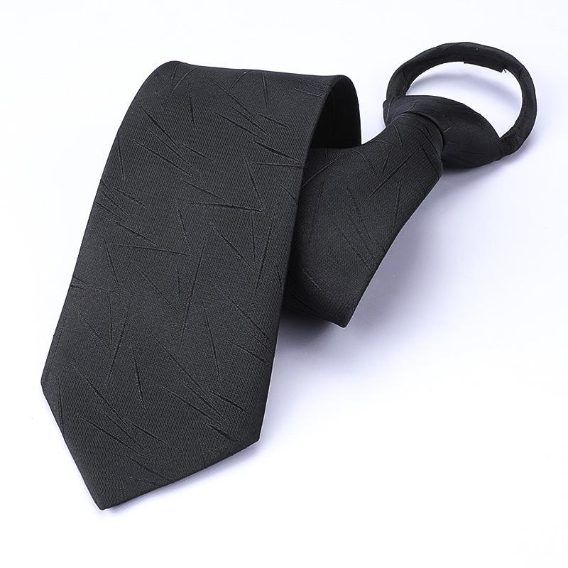 Men's Korean Style Zipper Striped No-Tie Professional Wedding Tie