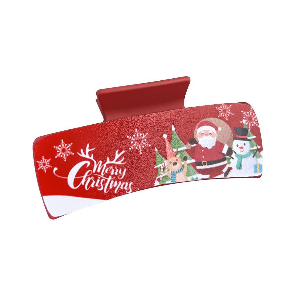 Santa Claus Christmas Festival Shark Claw Clip Hair Accessory