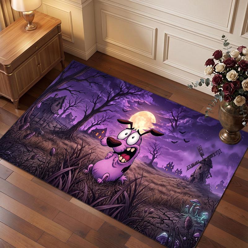 Courage the Cowardly Dog Rug Soft Thick Non Slip Floor Carpet for Bedroom Living Room Home Decor