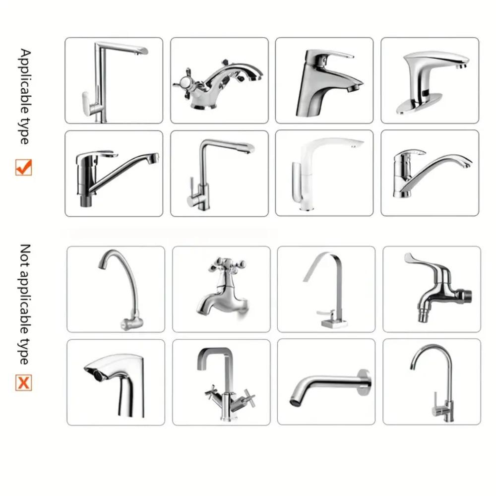 White Faucet Extender Adjustable Child Hand Washing Assistant Sink Extender  Bathroom