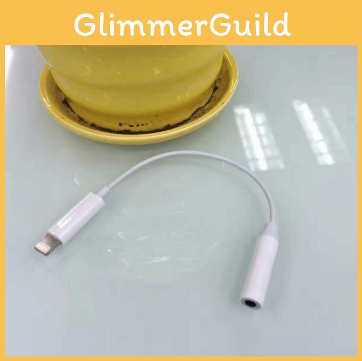 To Lightning White 35mm Headphone Jack Adapter Cable For Iphone 7  7 Plus