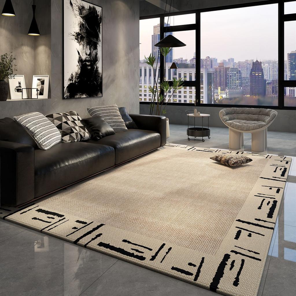 Nordic Style Living Room Carpet Floor Mat Erasable Bedroom Bedside Irregular Carpet