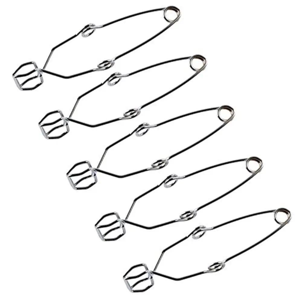 Stainless Steel Spring Steel Test Tube Clip 14.5cm Length Chrome Plated Clamp Labs Silver Test Tube Clamp Laboratory Experiment