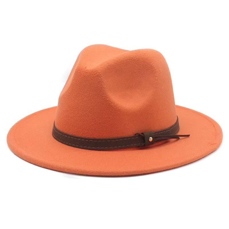 Popular European and American Cotton Retro Fedora Hat Men's and Women's British Style Jazz Hat Ethnic Top Hat