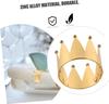 96PCS Crown Napkin Ring Holiday Napkin Ring Gold Napkin Clasp Mini Crown Gold Delicate Ring Edge Cutlery Stainless Steel Banquet