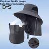 Wide Brim Bucket Hat UPF 50+ UV Protection Sun Hat Summer Outdoor Fishing Visor Hat with Neck Flap And Face Guard for Camping Hiking Gardening