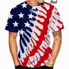 Colorful Tie-D 3D printed men's shirt, unisex short sleeved T-shirt, plus size