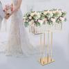 Elegant Crystal Flower Stand for Wedding Decor, Modern Floor & Countertop Display Stand Holds 17.6-22lbs, Versatile Centerpiece