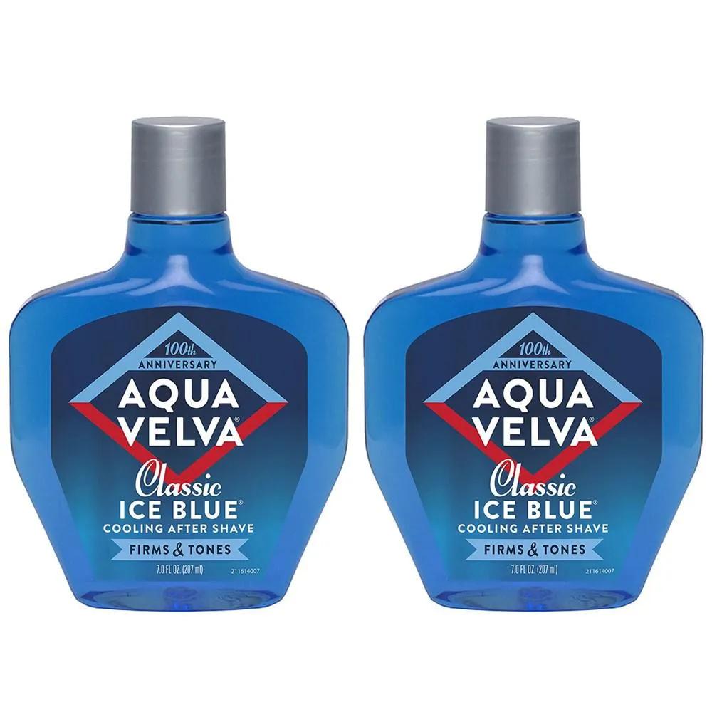 

Set of 2 Aquavelva Classic Ice Blue Cooling Aftershave 207ml+207ml