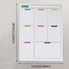 Erasable Magnetic Fridge Planner: Weekly Schedule & Memo Board