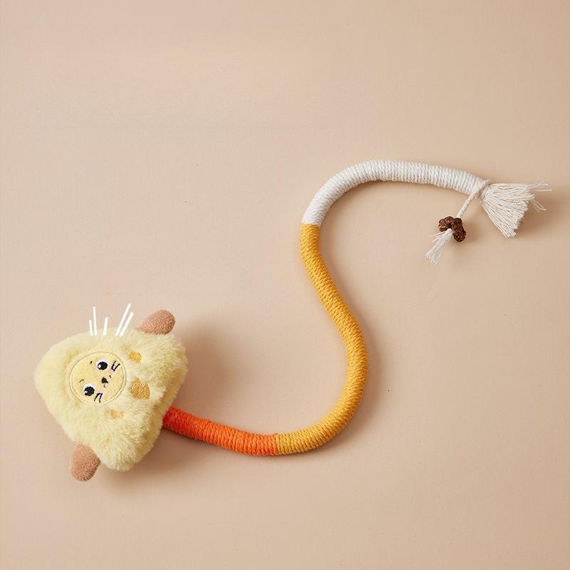 Cat and Dog Bite Rope Toy a Self Soothing Toolfor Relieving Boredomgrinding Teethenduring Bites Consuming Energyteasing Catstick