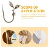 2 Pcs Metal Curtain Holdbacks Zinc Alloy Wall Mounted Drapery Tiebacks Leaf Shaped Brass Bronze Hangers For Decoration Window