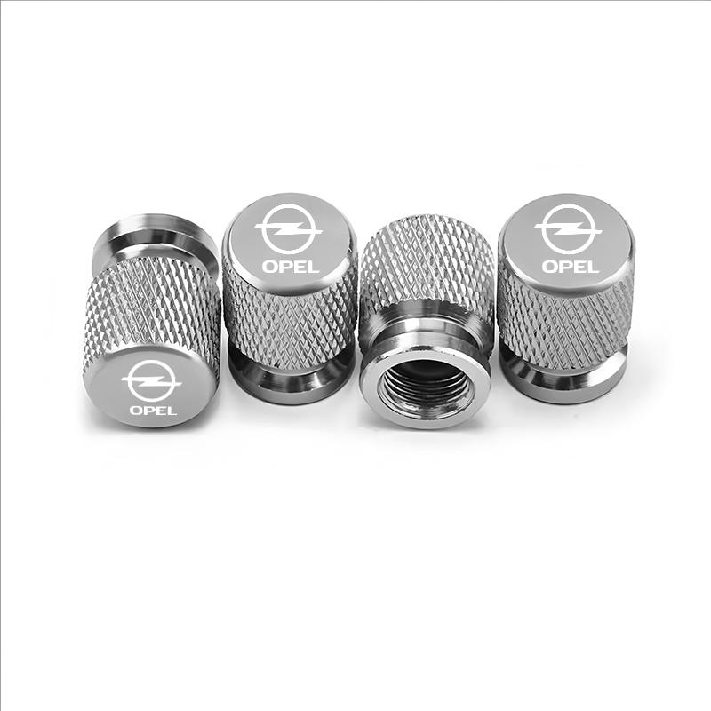 4Pcs Car Wheel Tire Valve Caps Air Stem Covers Accessories For Opel Astra J Insignia Astra G Corsa Zafira B Mokka Vivaro Meriva