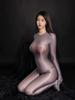 Sexy Five Finger Jumpsuit High Elastic Cortch Women'S Bodysuit Unitard Shiny Glossy Tights Transparent Night Woman Clothing