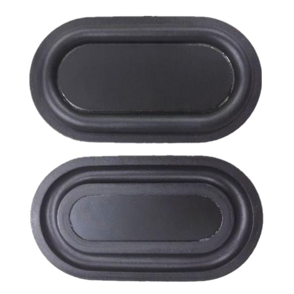 2Pcs Oval Shape Bass Diaphragm Black Auxiliary Bass Vibration Plate  Speaker DIY Modification