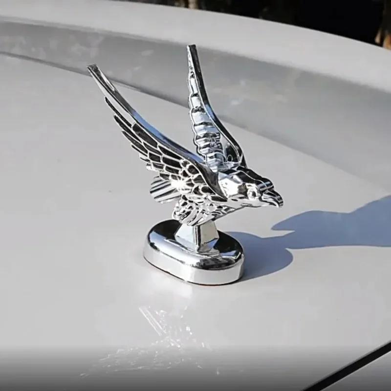 Car Eagle Emblem Ornament Decoration Engine Hood 3D Eagle Emblem Modification Badge Logos Exterior Decor Accessories