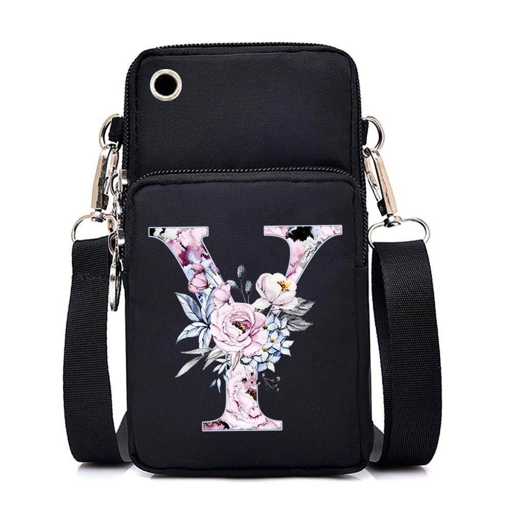 Printed casual portable messenger bag new shoulder bag multi-function fashion mobile phone bag
