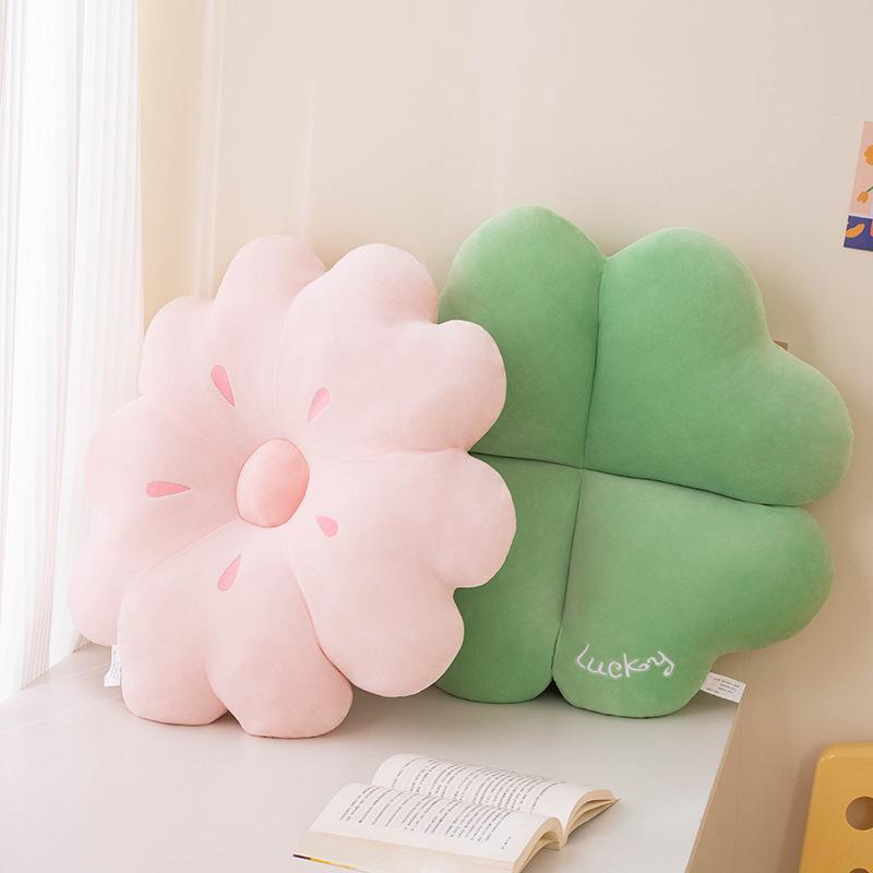 Ins Feng Sakura Falling Leaves Pillow Girl Heart Sofa Cushion Photo Decoration Balancing Window Cushion Tatami Pillow