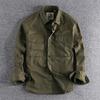 Autumn Retro Work Shirt Men's Pocket Trend Loose Jacket