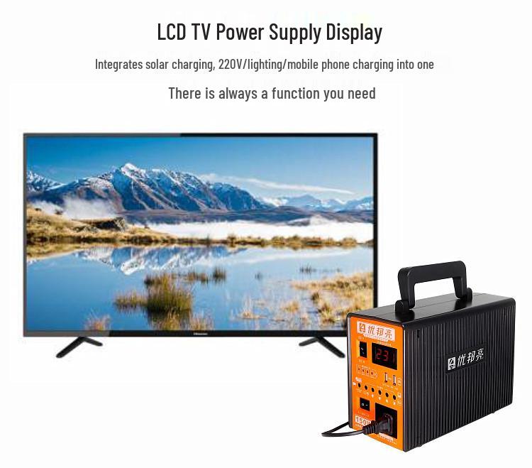 Youbangliang 12V/220V Dual Output Multifunctional Solar Power Bank System