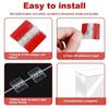 New Self-Adhesive Folding Hinge Transparent Acrylic Door Hinges DIY Fixing Hinge for Cabinet Drawer Jewelry Boxes