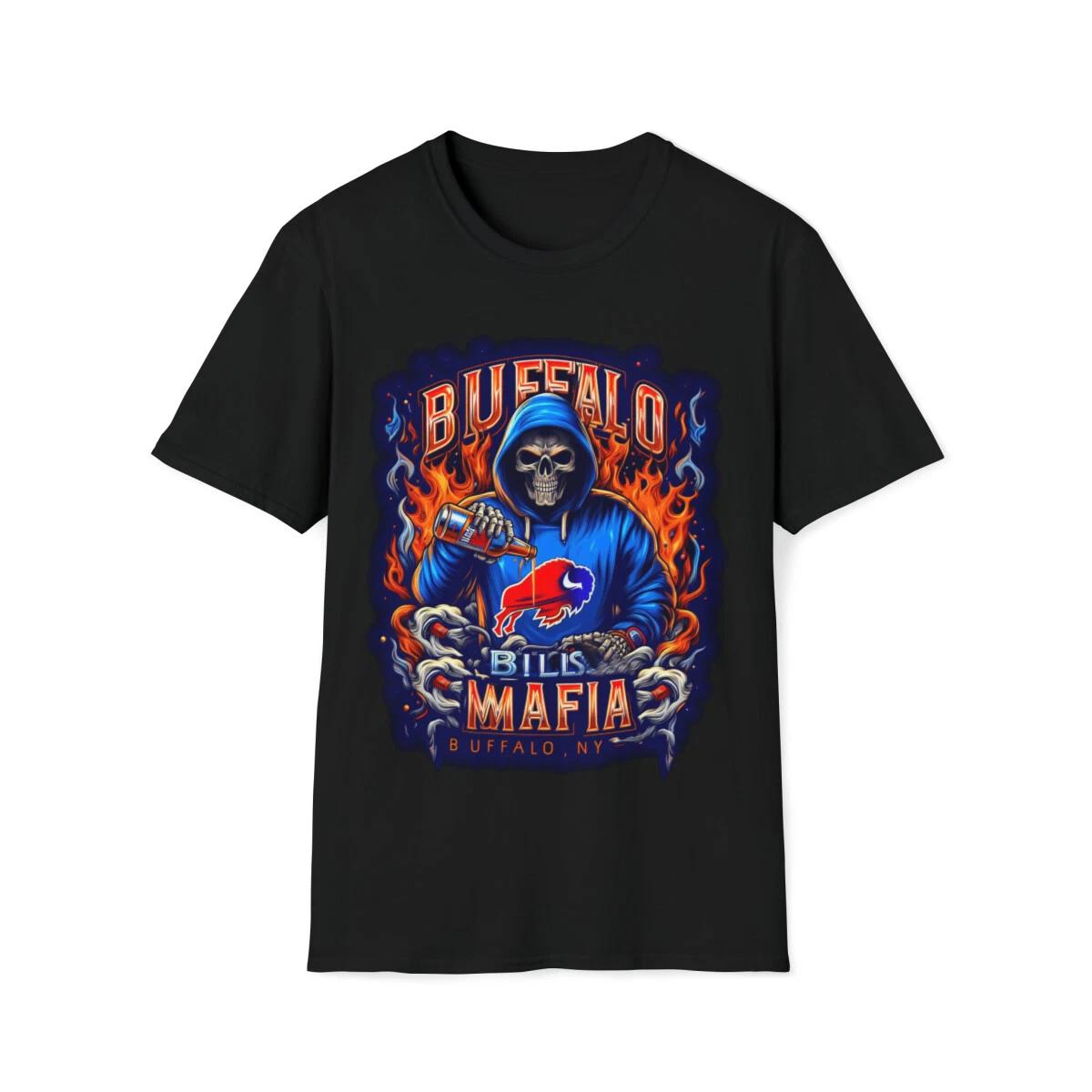 Men s and Women s T-shirts Bills Mafia T-Shirt - Unleash the Roar of the Buffalo XXXL