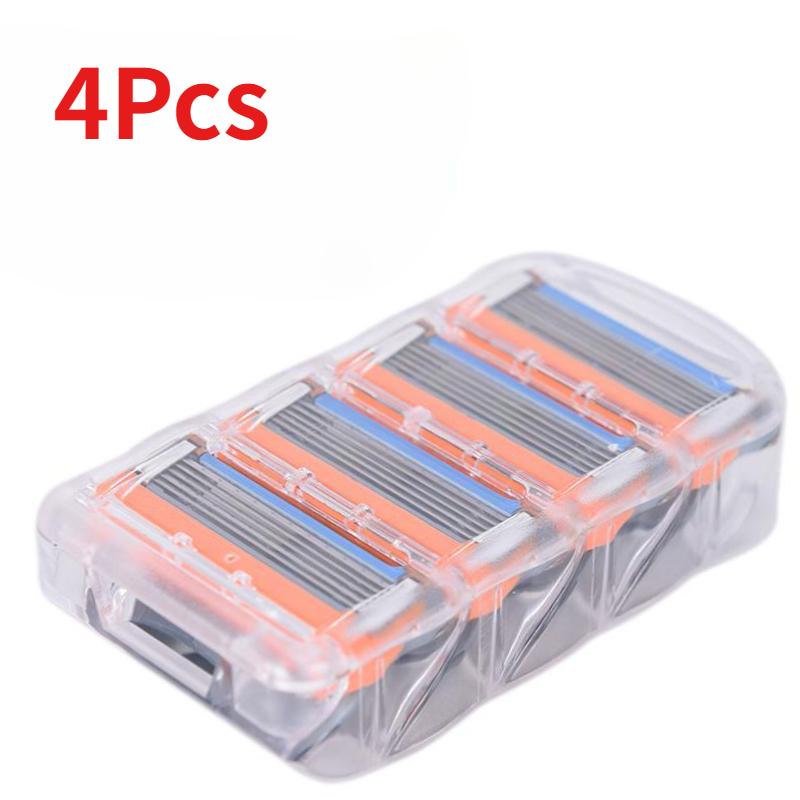 

Новые 4 шт. Профессиональные сменные 5-слойные лезвия для бритья Fusione