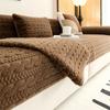 Light Luxury Sofa Cushion, Autumn And Winter Millet Mink Fleece Thickened Warm Seat Cushion, High-End Sofa Cover Cover Cloth Towel