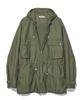 Partimento Back Satin Hooded Field Parka Khaki