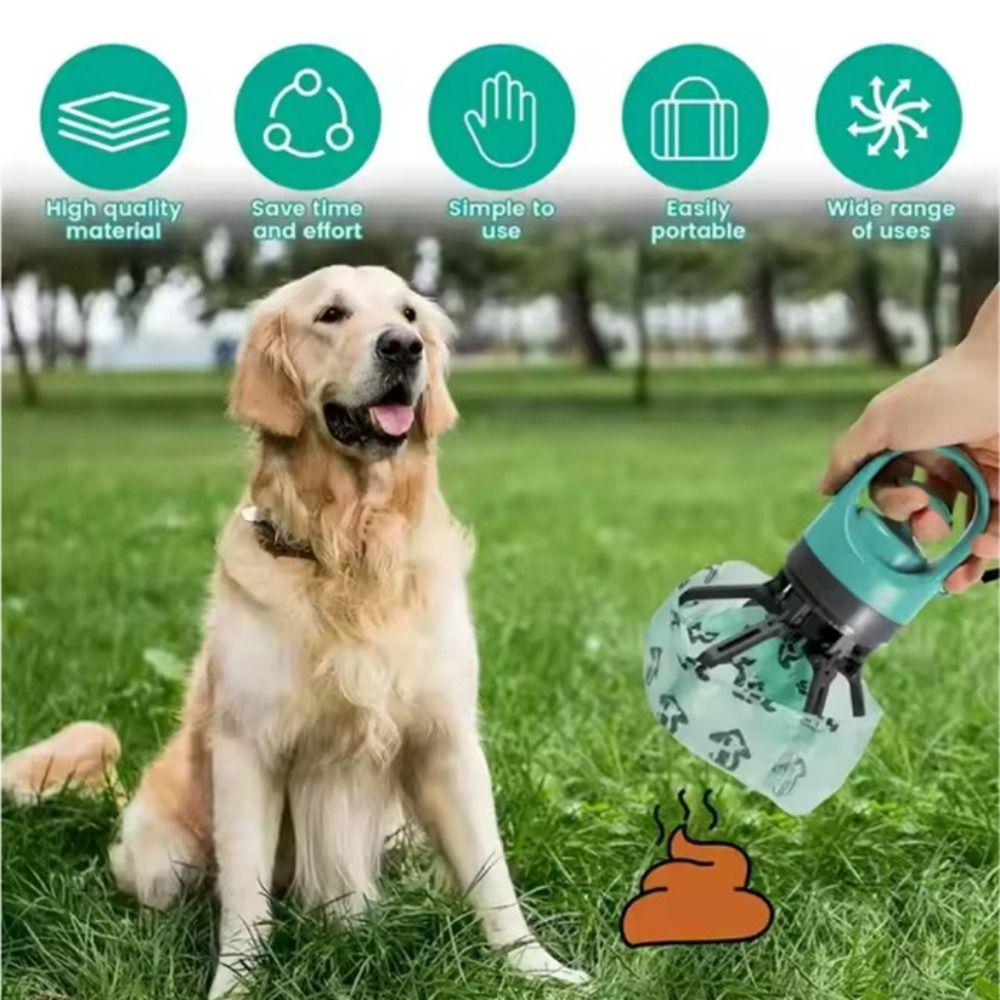 Portable Dog Pooper Scooper Handheld Fecal Collector Lightweight Poop Grabber  Training
