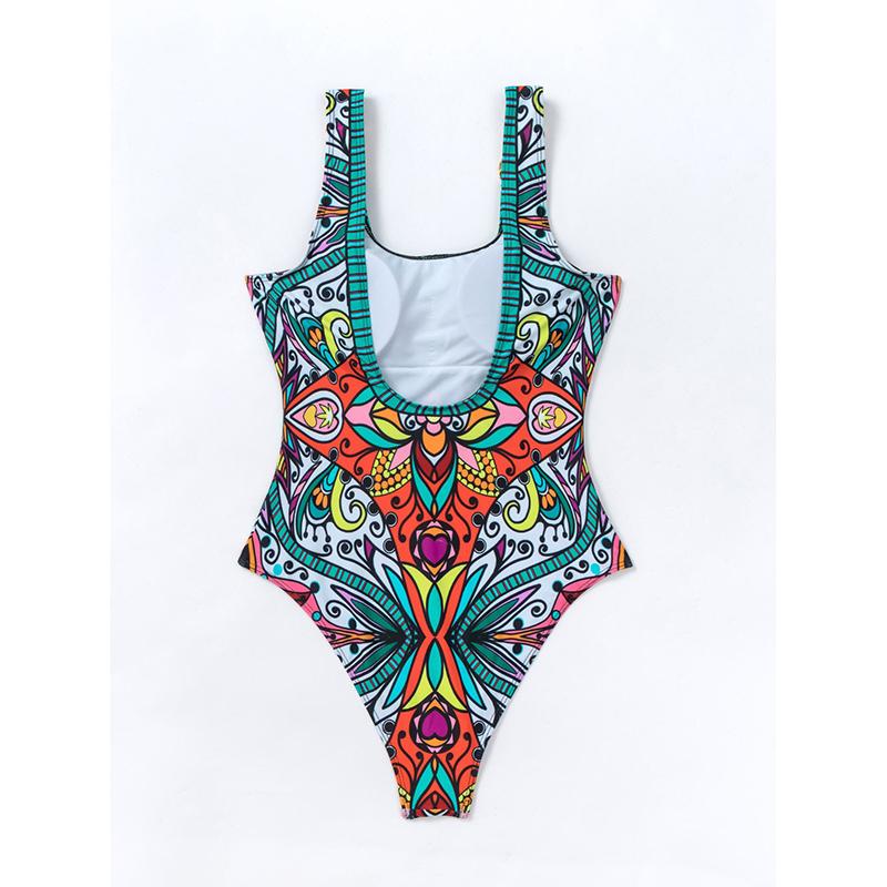 Sexy Print Swimwear Female One Piece Swimsuit Closed Push Up Women's Swimming Wear Bathing Suits Bodysuit Beach Pool Bather