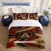 Atlanta United 3‑Piece Bedding Set Soft Microfiber Duvet Cover Pillowcases Comfortable Bed Linen for Bedroom Decoration