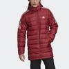 Adidas Down Jackets Men's Red Hooded Moderate Other GH4606