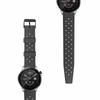ERBORD Universal Silicone Strap 22mm, Tropic, Black / Black Buckle