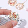 Astronaut Sakura Carp Bookmarks With Tassel Kids Stationery Gift Cartoon Metal Book Clip Pagination Mark School Office Supplies