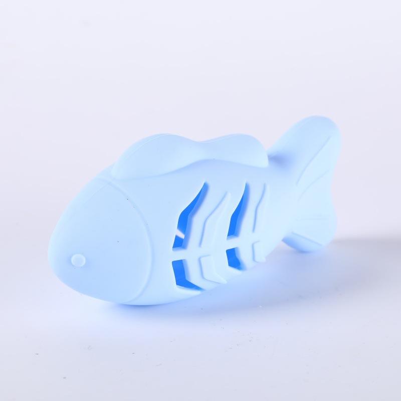 Pesce Piccolo Nascondiglio Cibo Macinare i Denti Intrattenimento Animali Domestici Giocattoli Interattivi Durevole Resistente al Morso Silicone Nascondere Snack Giocattolo per Animali Domestici