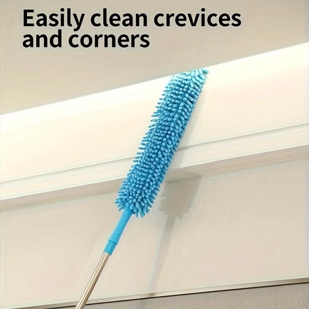 Household Ceiling Fan Cleaner Dusters Microfiber with Extension Pole Dust Removal Brush Reusable Ceiling Fan Duster
