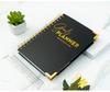 Agenda Mensile A5 2025: Calendario Inglese con Rilegatura a Spirale in Raffinata Scatola Regalo, Logo Personalizzato Disponibile