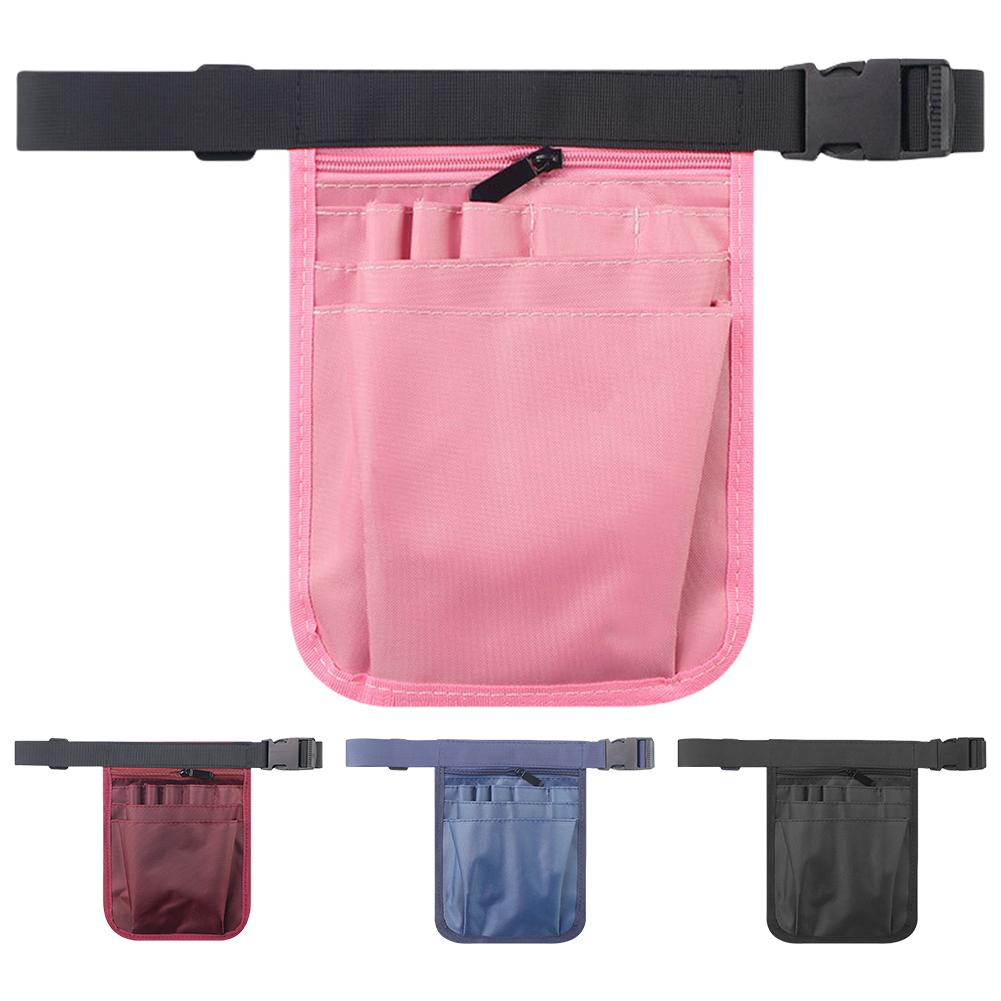 Server Apron Waist Pouch with Pockets Waitress Accessories Bag Adjustable Belt Waist Money Tool Bag for Restaurant Hotel Bar