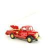 Die-cast Metal Pull-Back Miniature Car Die-cast Classic Fire Truck (Gold Ladder Truck)