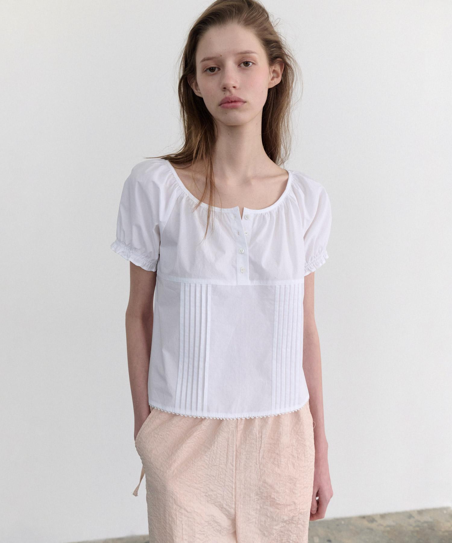 Annies Move Balloon Sleeve Blouse (White) White