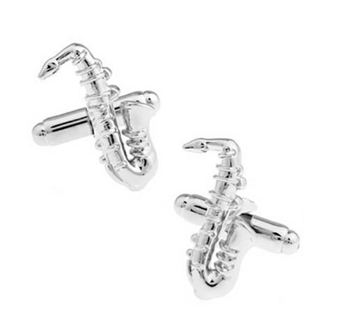 Music Series Men' Fashion Cuff Links Musical Instrument Guitar Microphone Piano Violin Drum DJ Design Quality Brass Cufflinks