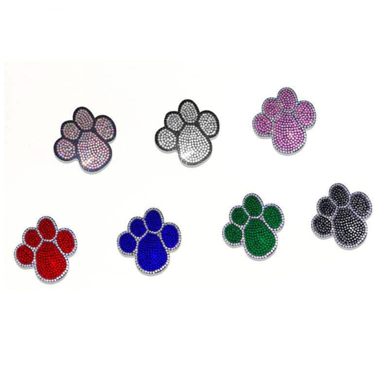 2/3/4PCS Puppy Footprint Water Coaster Durable Self-adhesive Car Decor Body Stickers Universal Multi-color