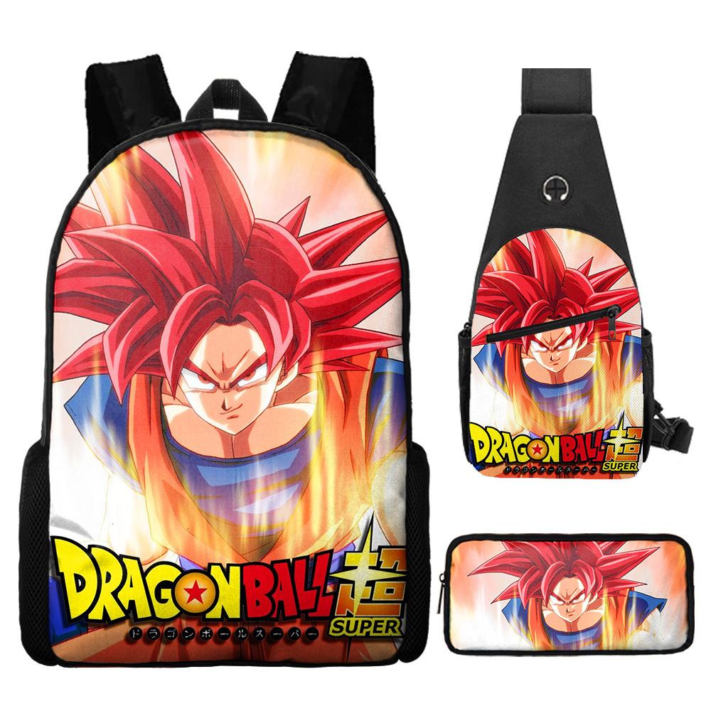 Dragon Ball Dragon Ball Backpack Primary And Secondary School Schoolbag Shoulder Bag Satchel Pencil Case