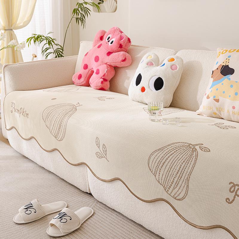 Special-Shaped Ice Silk Sofa Cushion  New Summer Mat Leather Sofa Seat Cushion Non-Slip Four-Season Universal Sofa Cover