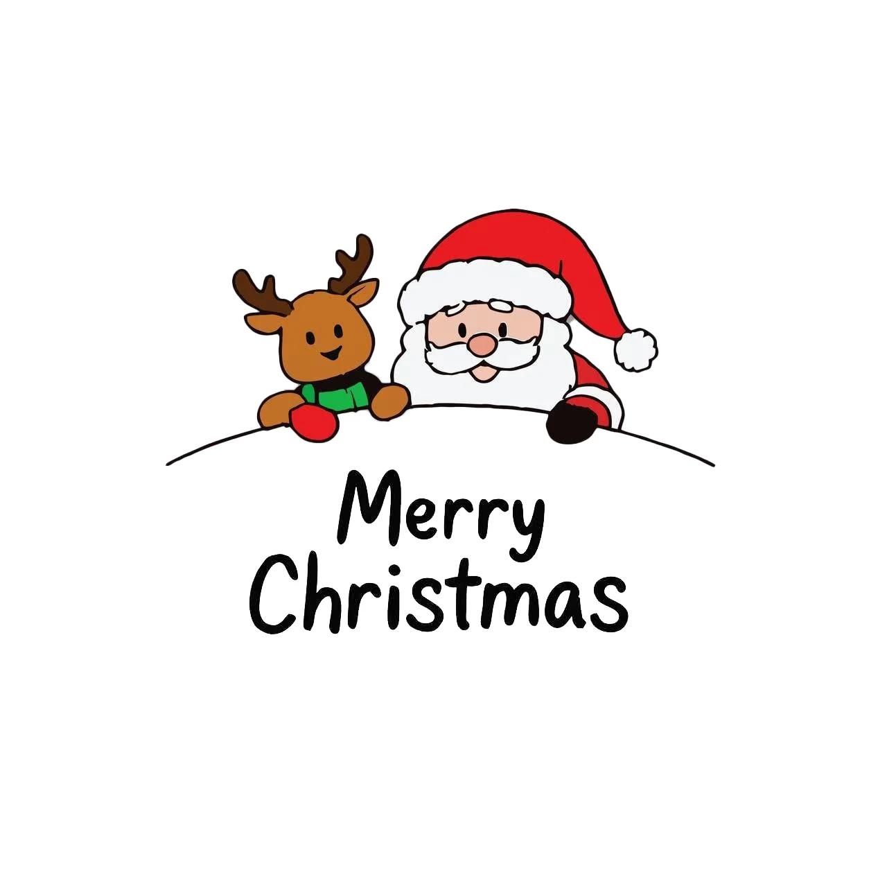 

Christmas Festive Stickers: Cute Santa Claus & Reindeer Patterns – Fit for Car Rearview Mirrors, Makeup Mirrors, Bikes & Laptops