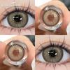 1Pair Korean Lenses Color Contact Lenses For Eyes Borwn Eyes Makeup Beauty Blue Eye Contacts Gray Pupil… More