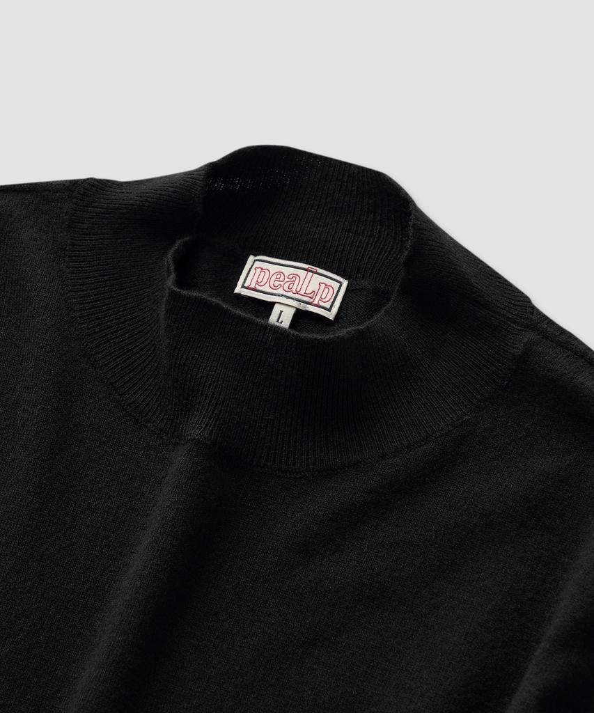 Pilpeu Basic Mock Neck Knit 19(Black)