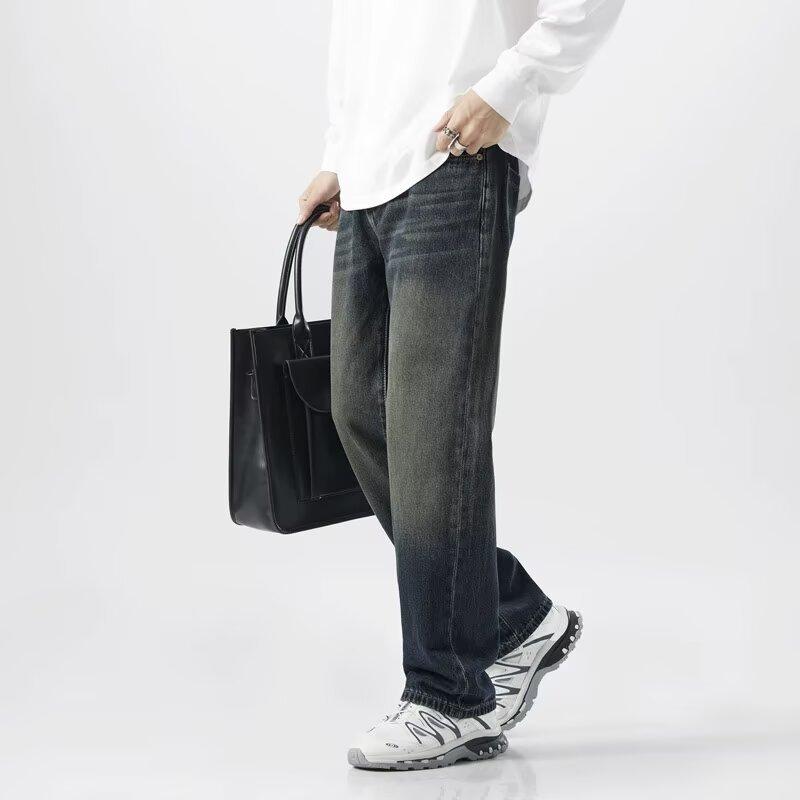 

Men s Jeans Summer American Street Loose Straight Urban Outfit 3XL синий