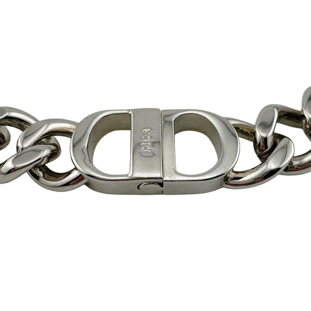 Dior Kihei Sterling Silver CD Icon Chain Link Necklace Silver Sterling Silver Used